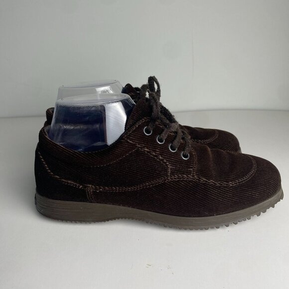 Hogan Vintage Oxfords Womens Brown Corduroy Trainers EU Size 37/6.5 - Picture 2 of 8